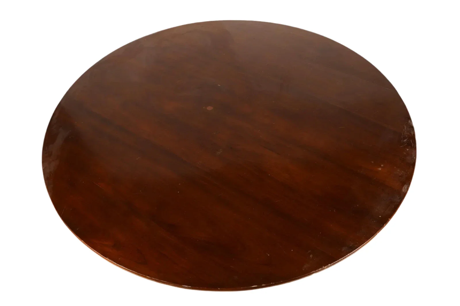 AF1-014:  ANTIQUE EARLY 20th CENTURY ENGLISH REGENCY STYLE MAHOGANY 60" DIAMETER DINING TABLE - Image 3
