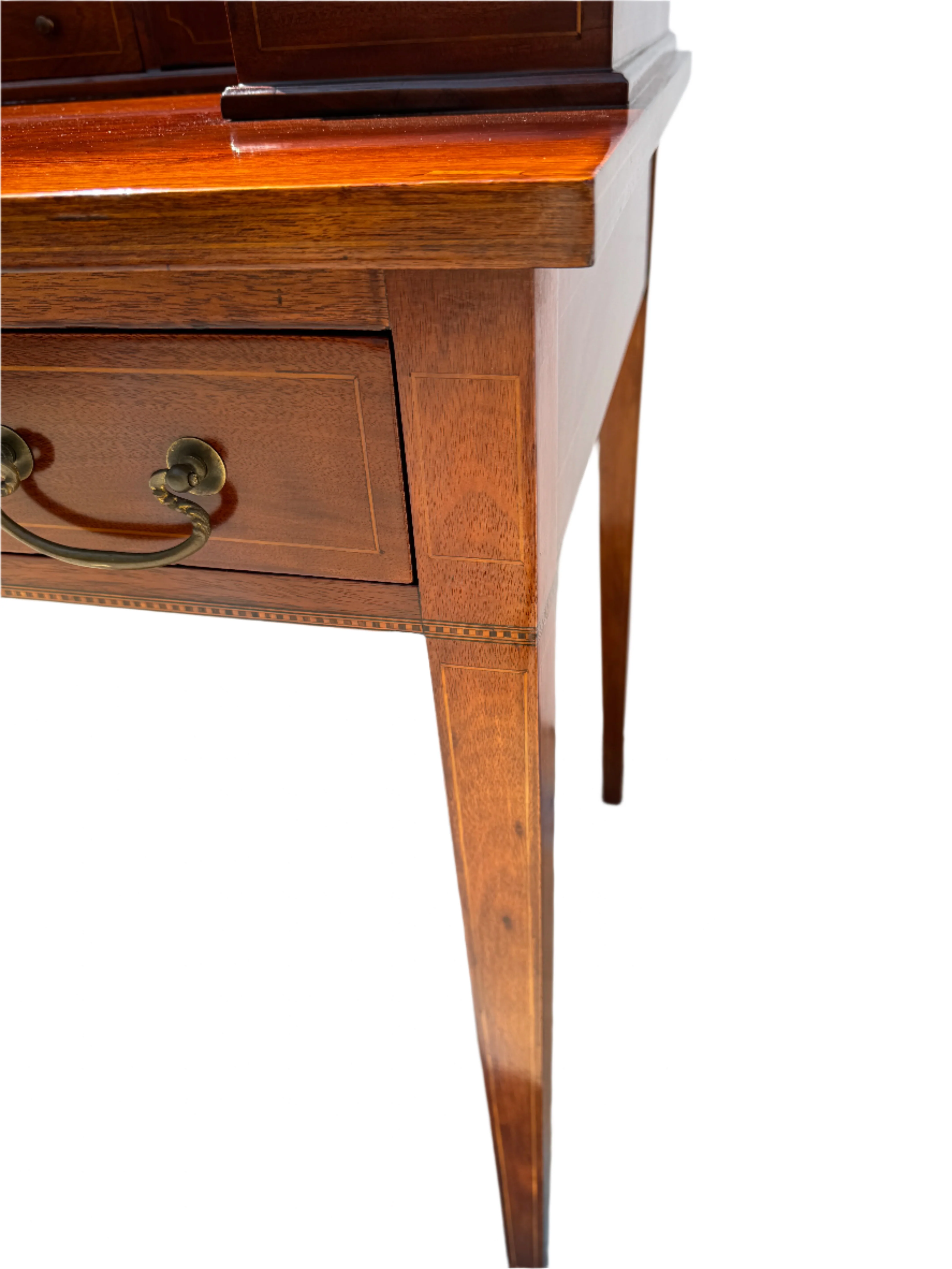AF5-108: Restored Antique Circa 1920's Mahogany Carlton House Desk - Image 4