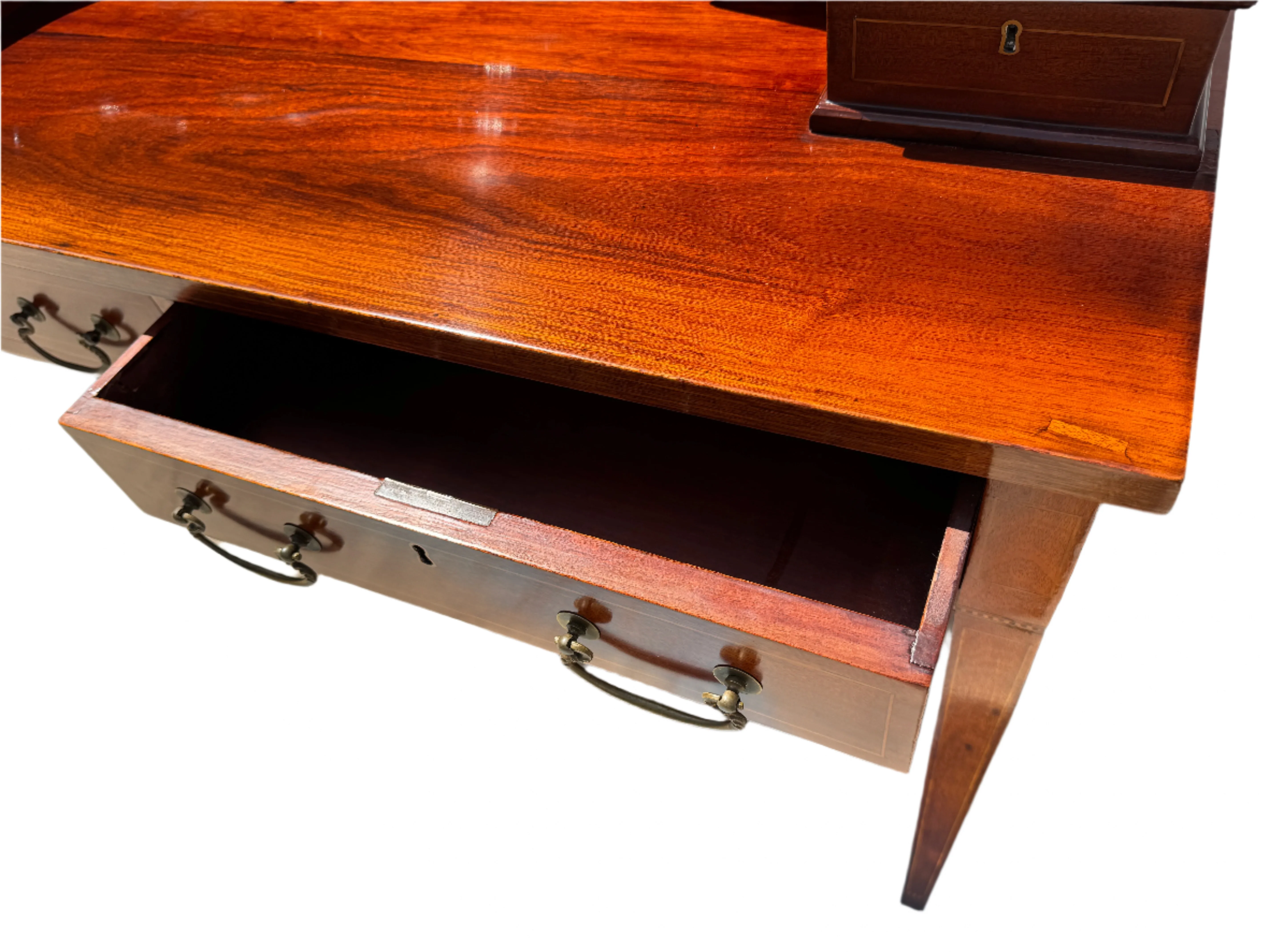 AF5-108: Restored Antique Circa 1920's Mahogany Carlton House Desk - Image 8
